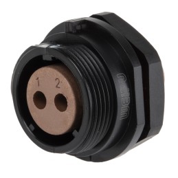1 pcs - RS PRO Circular Connector, 2 Contacts, Panel Mount, Socket, Female, IP68