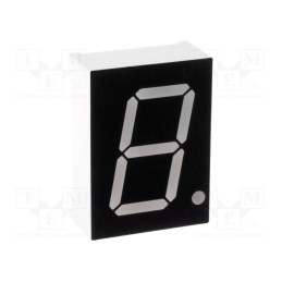 10 pcs : OPD-S8023LR-BW - Display: LED, 7-segment, 20.4mm, 0.8', No.char: 1, red, 35mcd