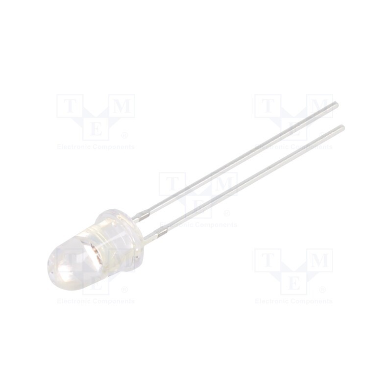 10 pcs : OS5OKE5211A - LED, 5mm, orange, 15°, Front: convex, 2.1÷2.6V, No.of term: 2, 273mW
