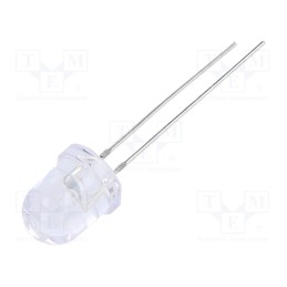 10 pcs : NTE30130 - IR transmitter, 8mm, transparent, 50°, λp max: 940nm, THT, 20mA