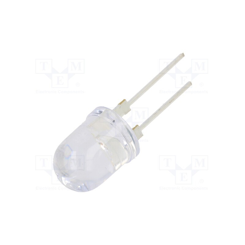 10 pcs : OS5OGDA131U - LED, 10mm, orange, 30°, Front: convex, 2÷2.6V, No.of term: 2, 390mW