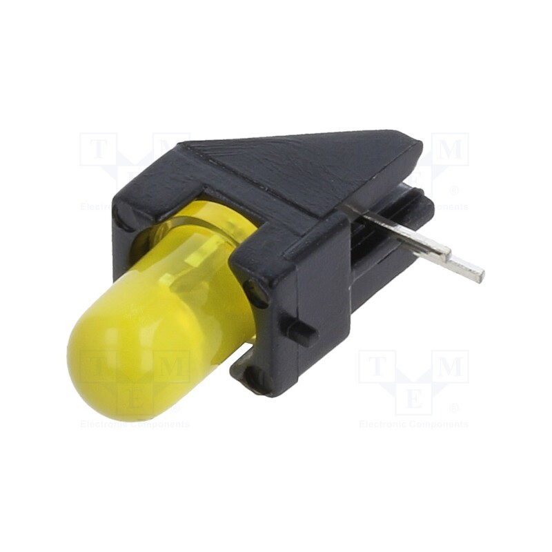 10 pcs : 2350.7031000000002 - LED, in housing, yellow, 5mm, No.of diodes: 1, 20mA, 60°, 15÷30mcd