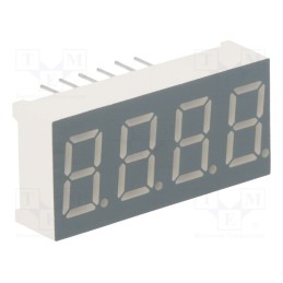 10 pcs : FYQ-3641BUHR-21 - Display: LED, 7-segment, 9.2mm, 0.36', No.char: 4, red, 30÷60mcd