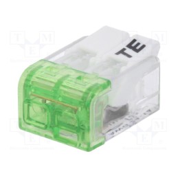 10 pcs : 2-2834245-1 - Quick splice, Flex Grip, spring clamp, 0.2÷4mm2, 24AWG÷14AWG