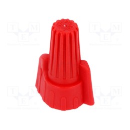 50 pcs : 2299507-1 - Quick splice, Twist Splice, 18AWG÷8AWG, screwed, red, max.105°C