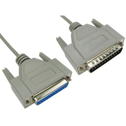 1 pcs - RS PRO Male 25 Pin D-sub to Female 25 Pin D-sub Serial Cable, 1m