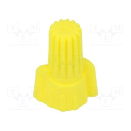 50 pcs : 2299508-1 - Quick splice, Twist Splice, 18AWG÷10AWG, screwed, yellow, 600V