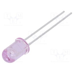 10 pcs : QED223 - IR transmitter, 5mm, diffused,violet, 25mW, 30°, λp max: 890nm, THT