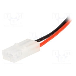 10 pcs : 23235 - Plug, wire-wire, male, PIN: 2, Contacts ph: 6.2mm, Len: 0.14m
