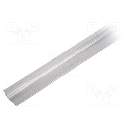 10 pcs : 76200000S - Profiles for LED modules, natural, L: 1m, GROOVE10, aluminium