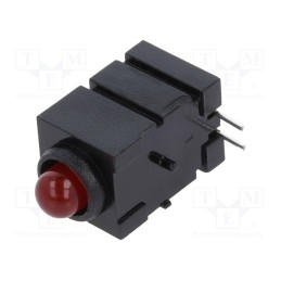 10 pcs : 1807.2032999999999 - LED, in housing, red, 5mm, No.of diodes: 1, 20mA, Lens: red,diffused