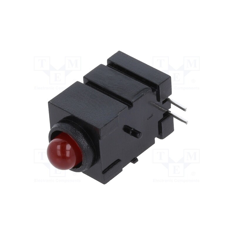 10 pcs : 1807.2032999999999 - LED, in housing, red, 5mm, No.of diodes: 1, 20mA, Lens: red,diffused