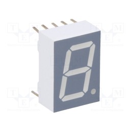 10 pcs : TDSL5160 - Display: LED, 7-segment, 13mm, 0.51', No.char: 1, orange-red