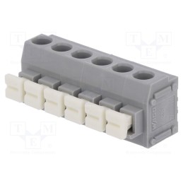 10 pcs : 235-406/331-000 - PCB terminal block, angled 90°, 5mm, ways: 6, on PCBs, 0.2÷1.5mm2