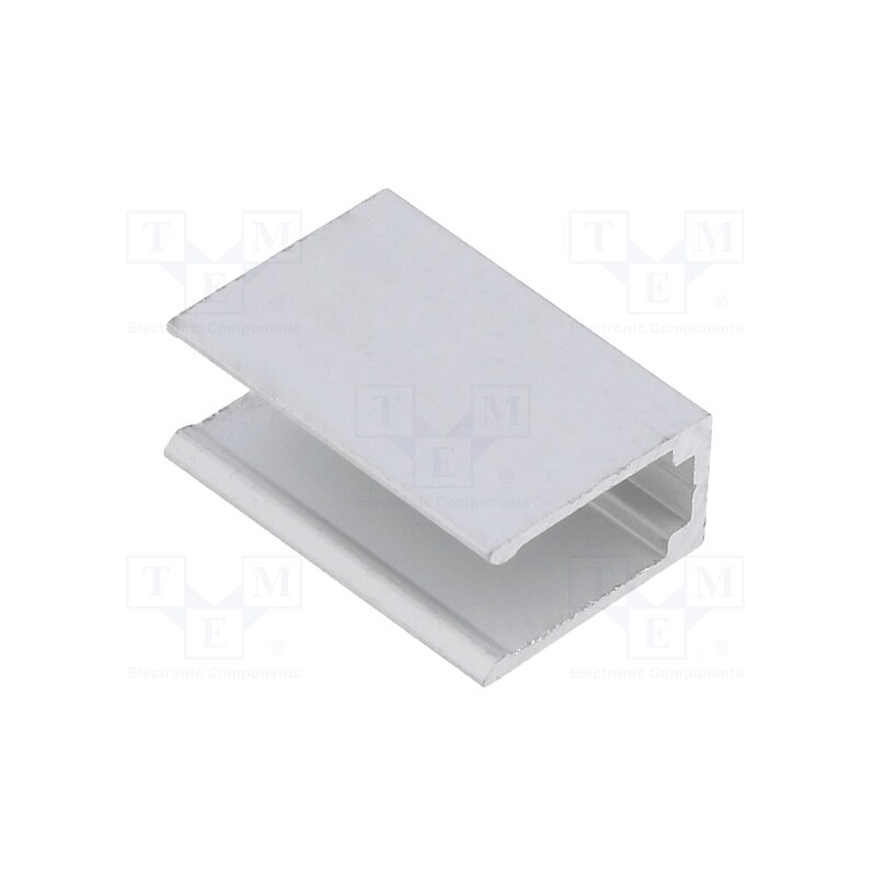 50 pcs : N006003 - Holder, aluminium, 20x13.5x8mm