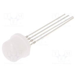 10 pcs : OSTAMC87A2A - LED, 8mm, RGB, 100°, Front: convex, 2.1÷2.6/2.9÷3.4V, No.of term: 4