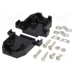 10 pcs : 2360-0102-02 - Enclosure: for D-Sub connectors, D-Sub 15pin,D-Sub HD 26pin