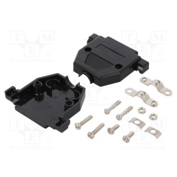 10 pcs : 2360-0102-03 - Enclosure: for D-Sub connectors, D-Sub 25pin,D-Sub HD 44pin