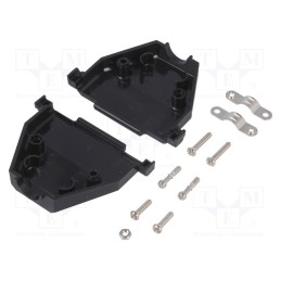 10 pcs : 2360-0102-04 - Enclosure: for D-Sub connectors, D-Sub 37pin,D-Sub HD 62pin