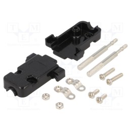 10 pcs : 2360-0102-21 - Enclosure: for D-Sub connectors, D-Sub 9pin,D-Sub HD 15pin