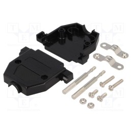 10 pcs : 2360-0102-23 - Enclosure: for D-Sub connectors, D-Sub 25pin,D-Sub HD 44pin