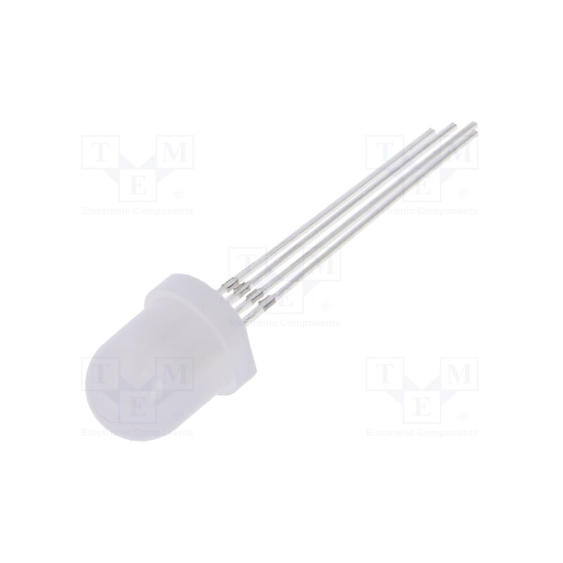 10 pcs : OSTAMA82E2A - LED, 8mm, RGB, 100÷150mcd,220÷330mcd,500÷750mcd, 140°, Front: flat