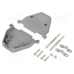 10 pcs : 2360-0102-34 - Enclosure: for D-Sub connectors, D-Sub 37pin,D-Sub HD 62pin