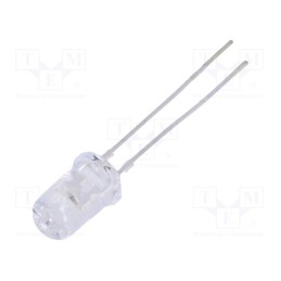 10 pcs : HLMP-CM3A-Z10DD - LED, 5mm, green, 12000÷21000mcd, 30°, Front: convex, 2.8÷3.8V