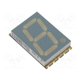 10 pcs : KCSA56-104 - Display: LED, 7-segment, 14.22mm, 0.56', No.char: 1, red, 8÷26mcd