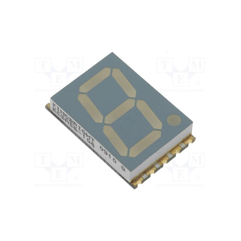 10 pcs : KCSA56-104 - Display: LED, 7-segment, 14.22mm, 0.56', No.char: 1, red, 8÷26mcd