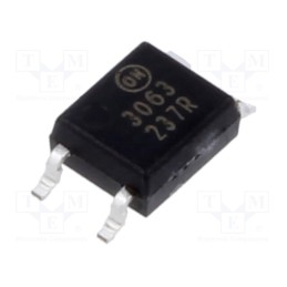 10 pcs : FODM3063 - Optotriac, 3.75kV, triac, Mini-flat 4pin, Ch: 1, FODM306x