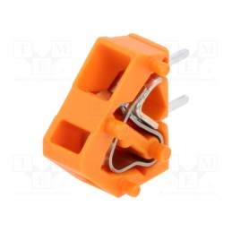 20 pcs : 236-746 - PCB terminal block, angled 45°, 5mm, ways: 1, on PCBs, 0.08÷2.5mm2