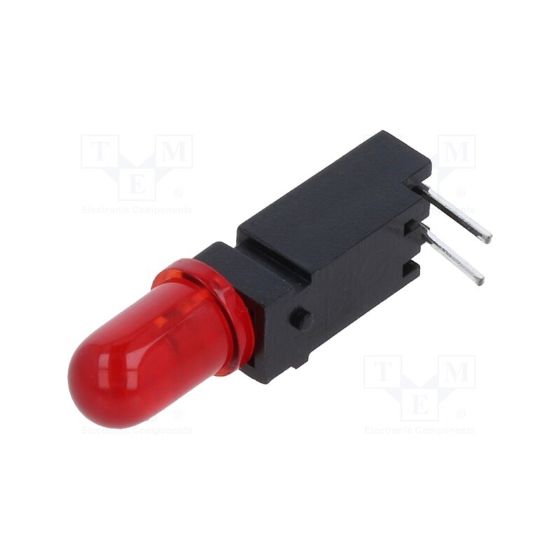 10 pcs : 1804.2030999999999 - LED, in housing, red, 5mm, No.of diodes: 1, 20mA, Lens: red,diffused