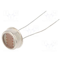10 pcs : PGM1201-MP - Photoresistor, 250mW, 4÷10kΩ, 560nm, THT, 250VDC, ØLED: 12mm