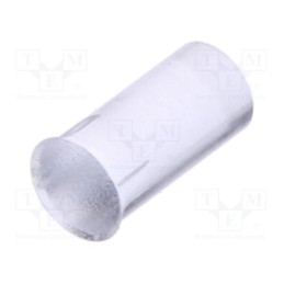 10 pcs : PLPC3-6MM - Fiber for LED, round, Ø3.3mm, Front: flat, straight