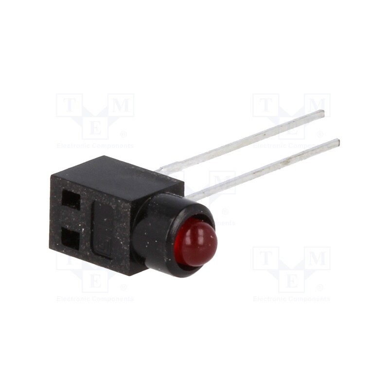10 pcs : 35.134999999999998 - LED, in housing, red, 3mm, No.of diodes: 1, 30mA, Lens: red, 60°, 3V
