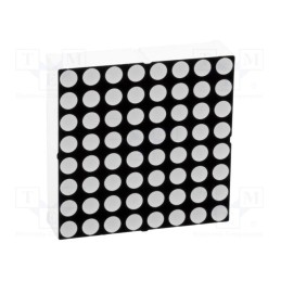 10 pcs : LMD15088AUE-101B-02 - Display: LED, matrix, 8x8, red, 15mcd, cathode, 37.9x37.9mm