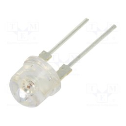 10 pcs : OSR5XA87A1U - LED, 8mm, red, 100°, Front: convex, 1.9÷2.8V, No.of term: 2, 14÷18lm