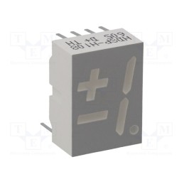 10 pcs : HDSP-H108 - Display: LED, 7-segment, 14.2mm, 0.56', No.char: 1, red, 0.4÷4.2mcd