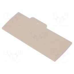 10 pcs : 2490530000 AEP 3C 10/16 - End plate, colourless, A series
