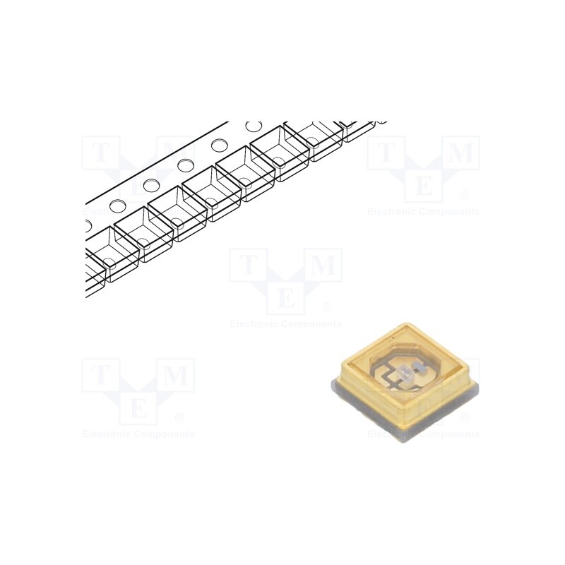 10 pcs : C3535DUVC-QB-D - Power LED, UV-C, 120°, 30mA, λd: 270÷280nm, 3.5x3.5x1.36mm, 3535