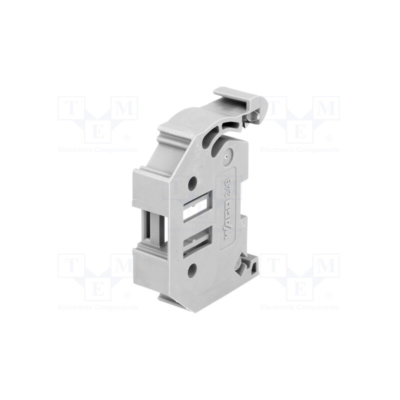 10 pcs : 249-117 - Holder, grey, 10x28x45mm