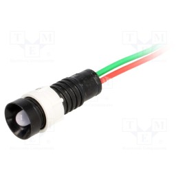 10 pcs : LB-D5-24AC/DC - Indicator: LED, recessed, blue, 24VDC, 24VAC, Ø11mm, IP40, plastic