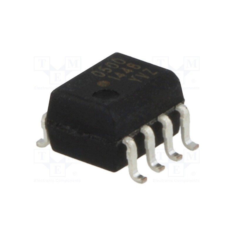 10 pcs : HCPL-0500-000E - Optocoupler, SMD, Ch: 1, OUT: transistor, 3.75kV, CTR@If: 7-50%@16mA