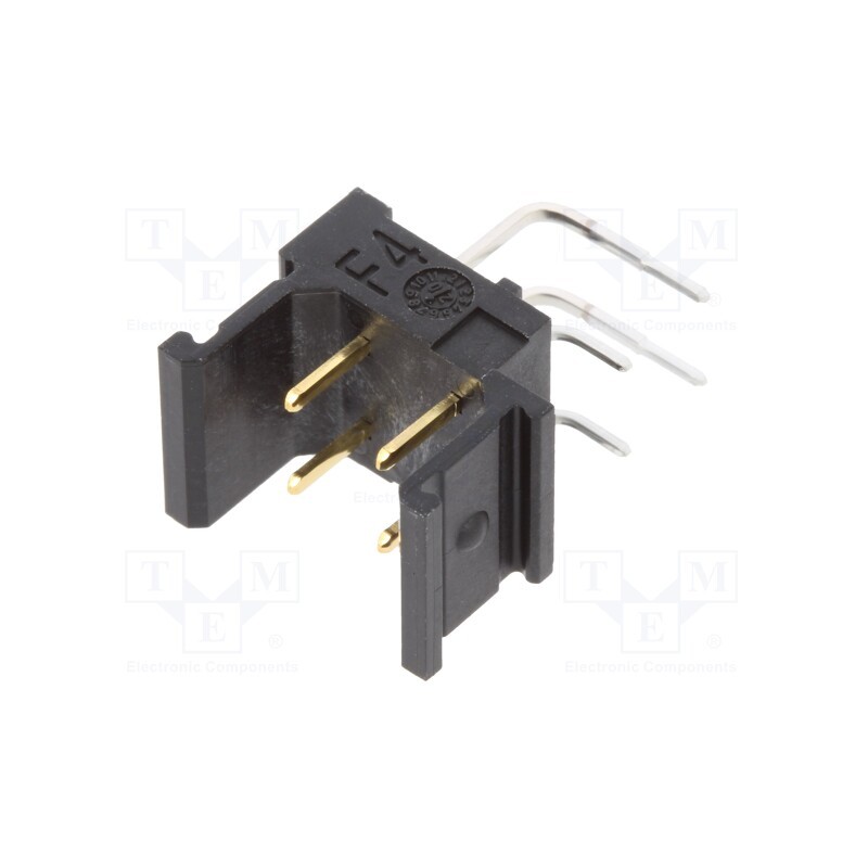 10 pcs : 2519041201 - Connector: PCB to PCB, male, PIN: 4, har-modular®, THT, angled