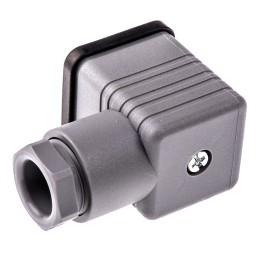 1 pcs - Hirschmann GDM 3P+E DIN 43650 A, Female Solenoid Valve Connector, 250 V ac/dc Voltage