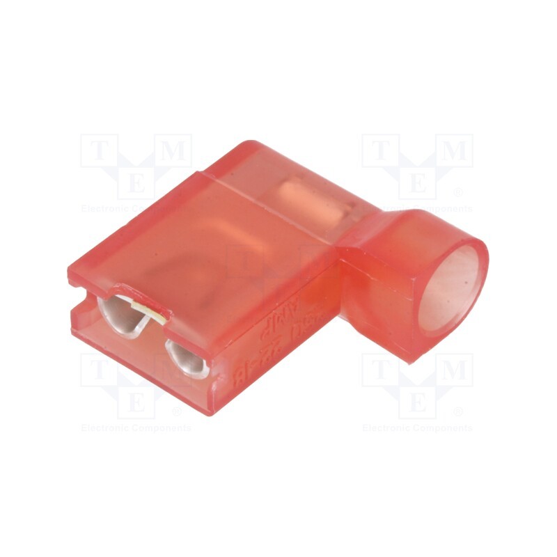 20 pcs : 2-520129-2 - Terminal: flat, 6.3mm, 0.8mm, female, 0.3÷0.9mm2, crimped, tinned