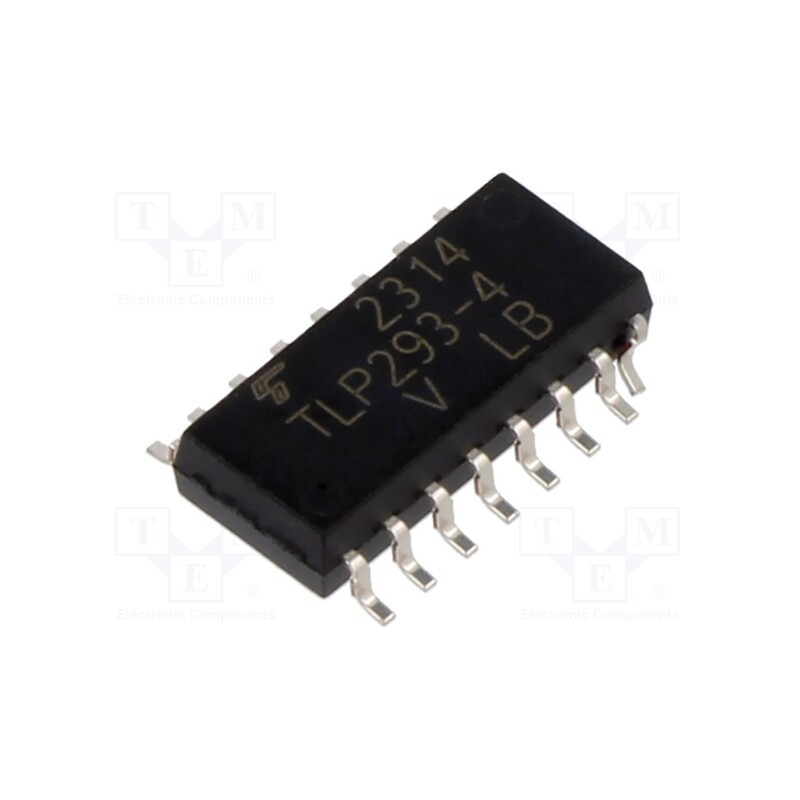 10 pcs : TLP293-4(V4LGB.E(T - Optocoupler, SMD, Ch: 4, Uinsul: 3.75kV, Uce: 80V, SO16, 50mA