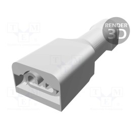 20 pcs : 2-520932-2 - Terminal: flat, 2.8mm, 0.5mm, female, 0.32÷0.82mm2, crimped, tinned