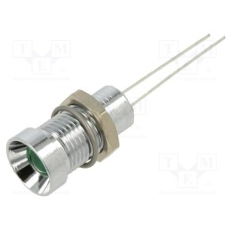 10 pcs : 19070001 - Indicator: LED, blinking, green, 3.5÷13VDC, Ø8mm